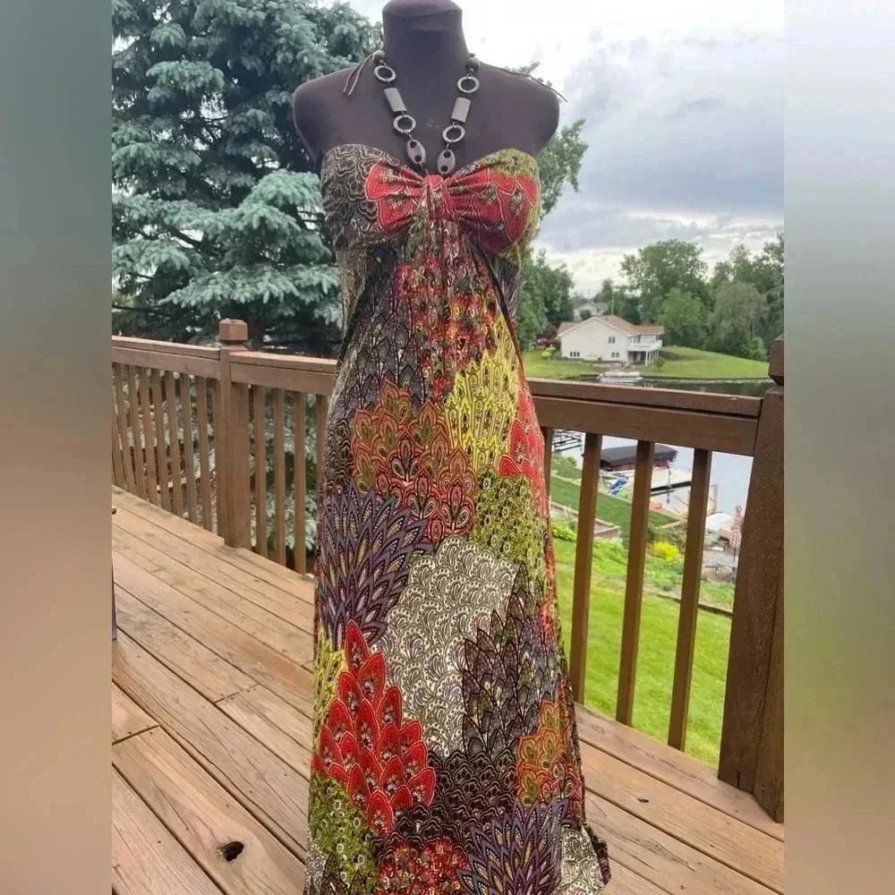 Papillon maxi dress